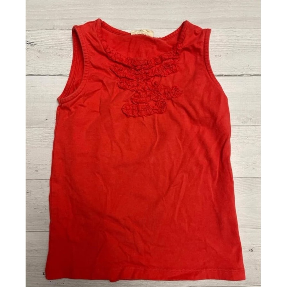 Mini Boden girls ruffle‎ top tank top 5/6